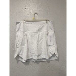NWT -Athleta Women’s Fairway Golf Skort 16” White Size 1x  Skirt -
